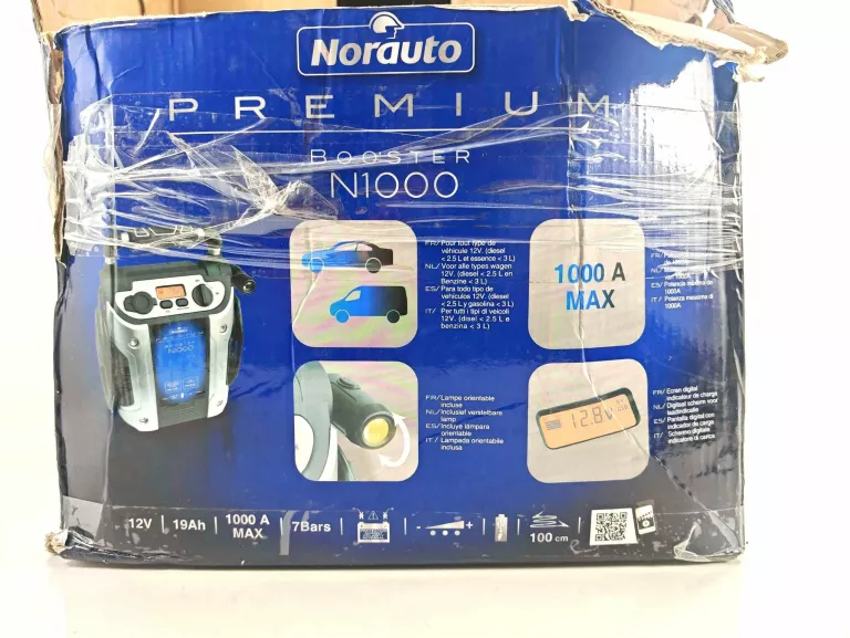 PROSTOWNIK BOOSTER NORAUTO N1000 19 AH 12 V KOMPRESOR
