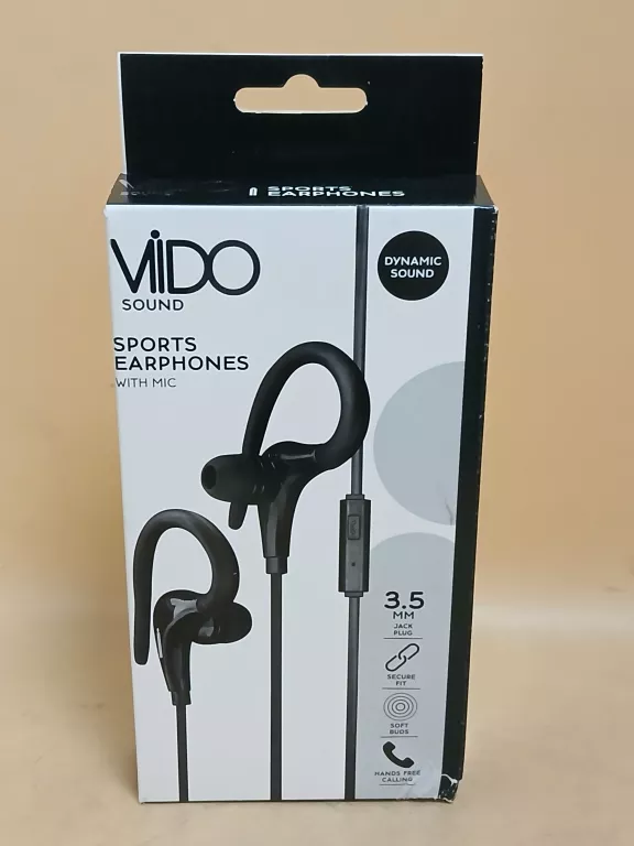 SŁUCHAWKI VIDO SOUND PRZEWODOWE BLACK