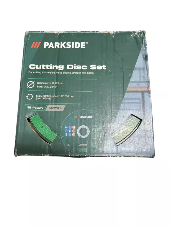 PARKSIDE TARCZE DO CIĘCIA METALU KOMPLET 12SZTK