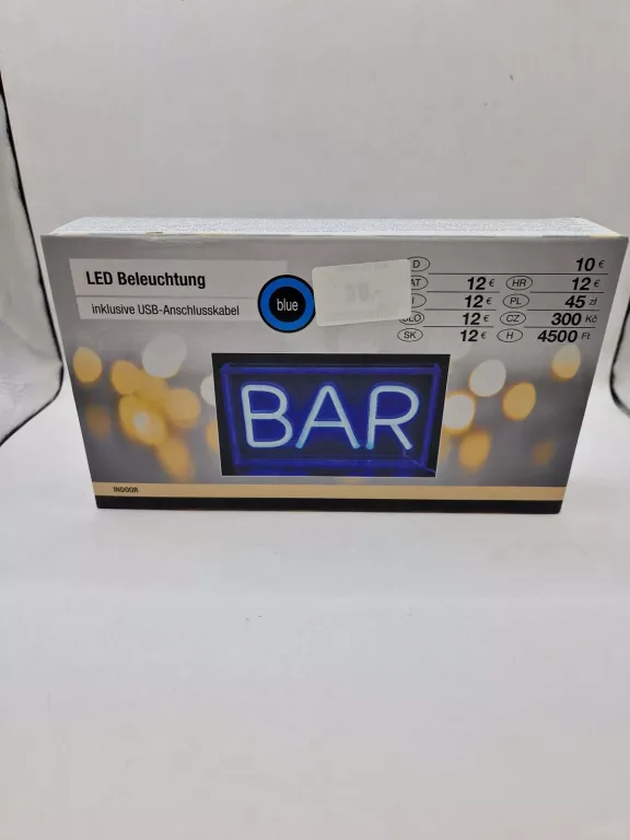 NEON LED BAR STAN IDEALNY, NIEODPAKOWANY