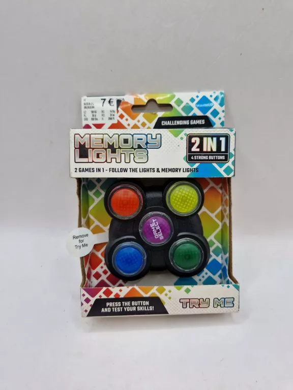 GRA 2W1 MEMORY LIGHTS (FOLLOW THE LIGHTS&MEMORY LIGHTS) ŚWIETNY STAN