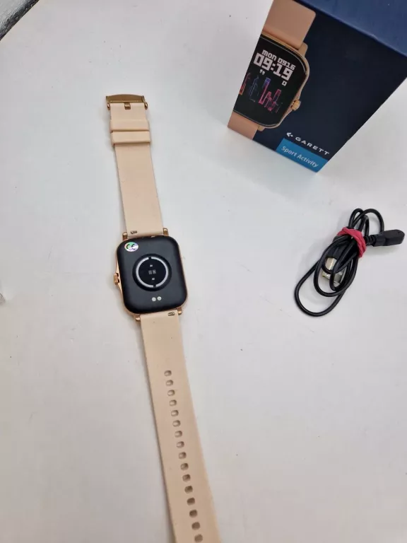 SMARTWATCH GARETT SPORT ACTIVITY GT ZŁOTY KOMPLET