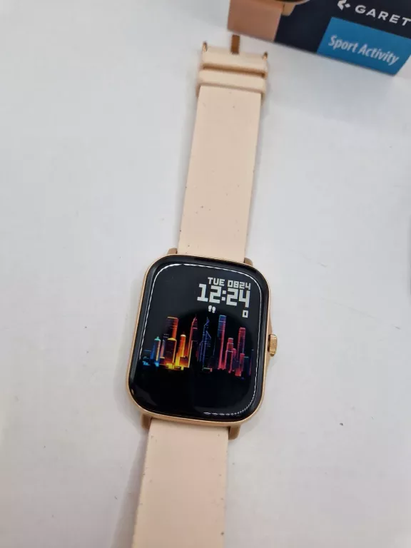 SMARTWATCH GARETT SPORT ACTIVITY GT ZŁOTY KOMPLET