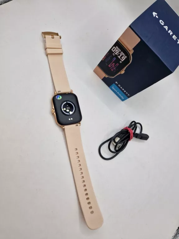 SMARTWATCH GARETT SPORT ACTIVITY GT ZŁOTY KOMPLET