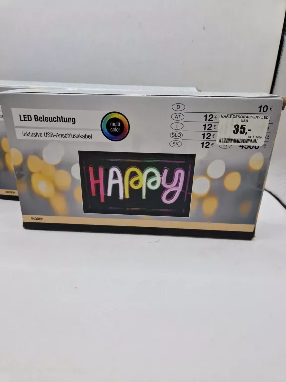 NAPIS DEKORACYJNY LED RÓZNE RODZAJE NIEODPAKOWANE