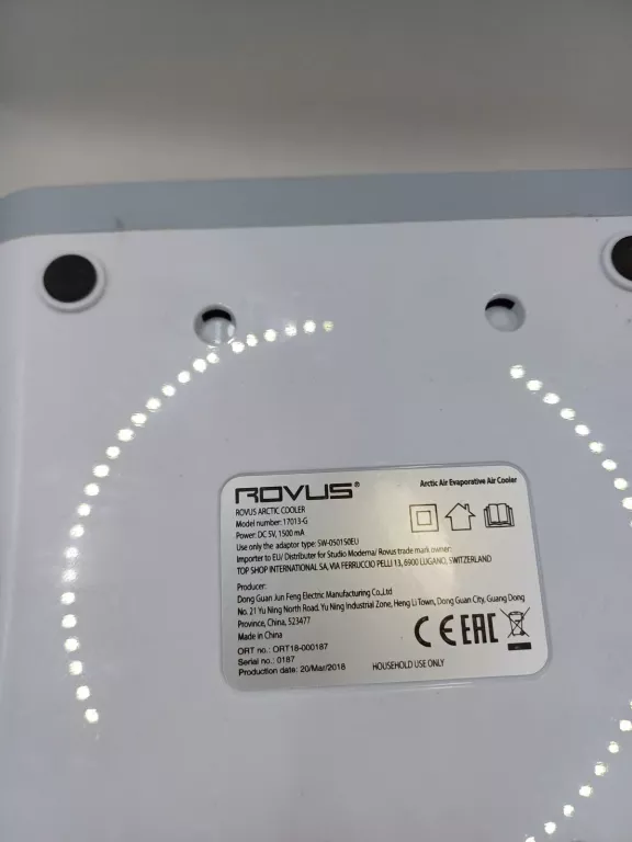 PRZENOŚNY KLIMATYZATOR MINI ROVUS ARCTIC COOLER 17013-G