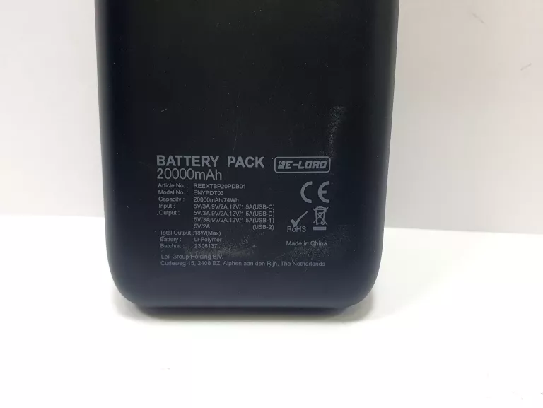 POWERBANK RE-LOAD 20000 MAH