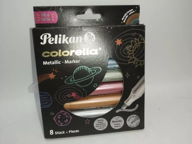 METALICZNY MARFKER PELIKAN COLORELLA 8 SZT