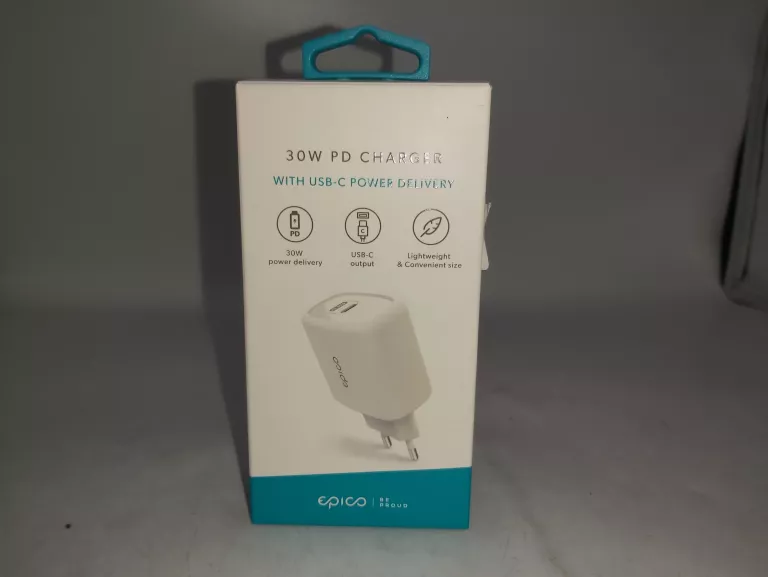 ŁADOWARKA EPICO 30W PD CHARGER USB-C W PUDEŁKU