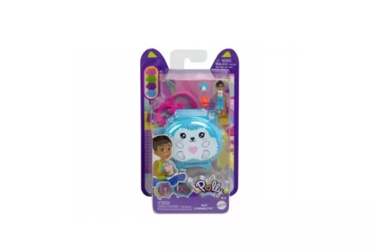 ZESTAW POLLY POCKET PET CONNECTS NIEBIESKI JEŻ HXX23