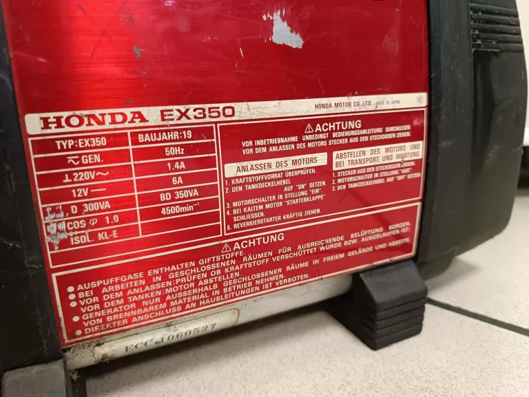 AGREGAT PRĄDOTWÓRCZY HONDA EX350