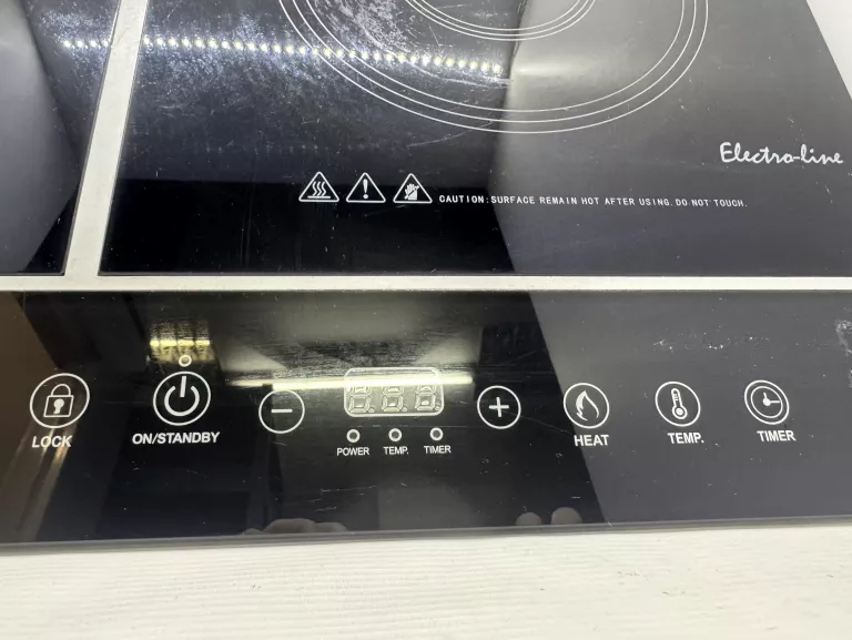 ELEKTRYCZNA PŁYTA INDUKCYJNA DWUPALNIKOWA ELECTRO-LINE 102-I 1400W + 2000W