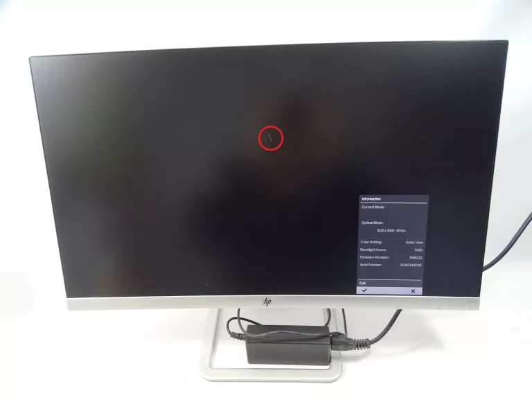 MONITOR HP 23,8" 24ER (T3M80AA) + ZASILACZ