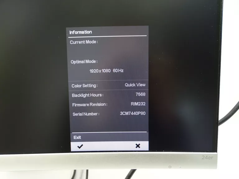MONITOR HP 23,8" 24ER (T3M80AA) + ZASILACZ