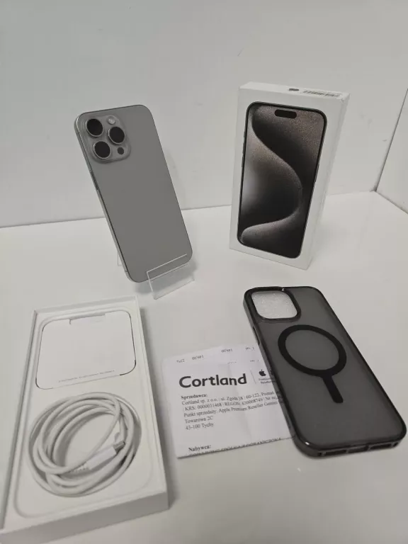 TELEFON IPHONE 15 PRO MAX 256 GB 100 %KOMPLET