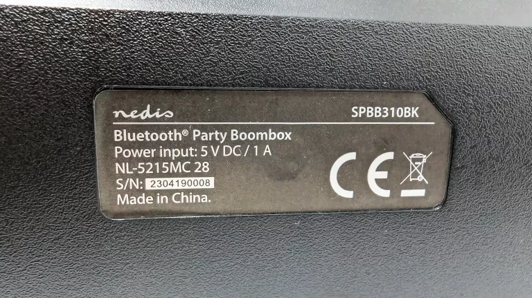 GŁOŚNIK BOOMBOX PARTY NEDIS SPBB310BK