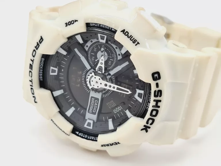 ZEGAREK MĘSKI CASIO BIAŁY 20BAR