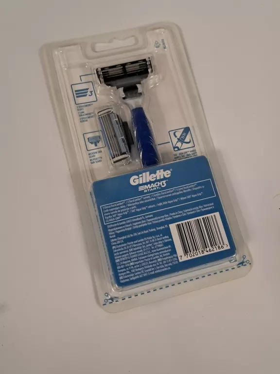 GILLETTE MACH 3 START MASZYNKA NA WKŁADY DO GOLENIA 1+ 2 WKŁADY