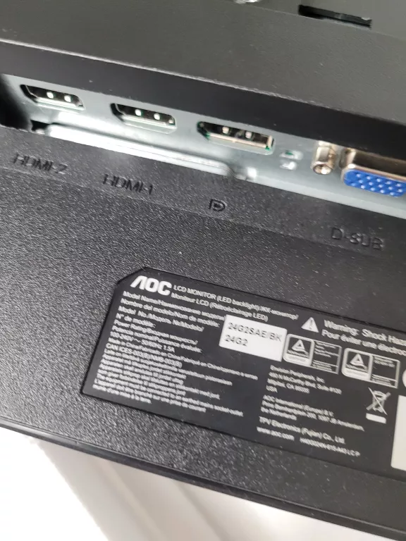 MONITOR GAMINGOWY 24 CALE AOC Q24G2A/BK
