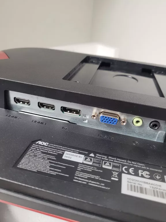 MONITOR GAMINGOWY 24 CALE AOC Q24G2A/BK