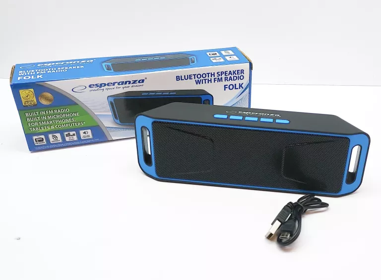 GŁOŚNIK ESPERANZA BLUETOOTH SPEAKER WITH FM RADIO