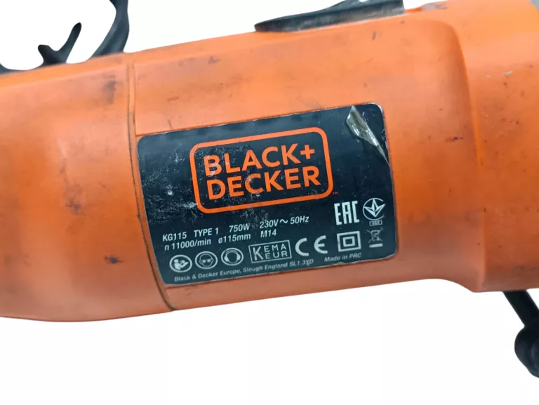 SZLIFIERKA KĄTOWA BLACK DECKER 750W