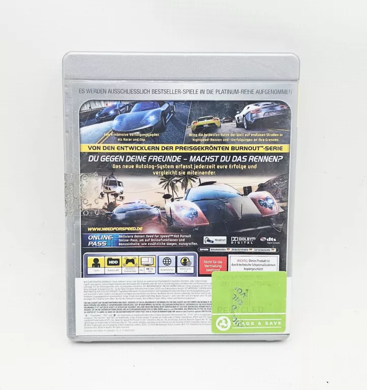GRA NA PS3 NFS HOT PURSUIT