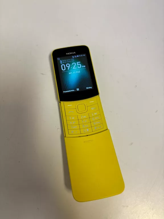 TELEFON KOMÓRKOWY NOKIA 8110 512 MB / 4 GB 4G (LTE) ŻÓŁTY