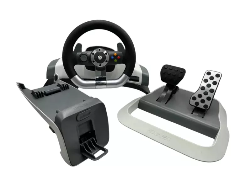 KIEROWNICA MICROSOFT XBOX 360 WRW02 WIRELESS WHEEL RACING FORCE - OPIS!