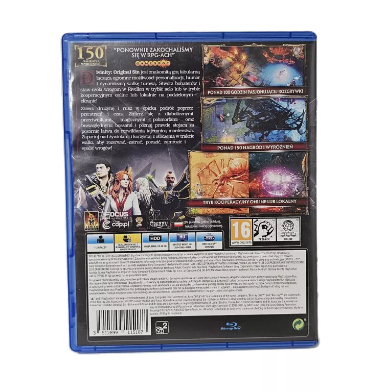 GRA PS4 DIVINITY ORIGINAL SIN - ENHANCED EDITION PL-NAPISY