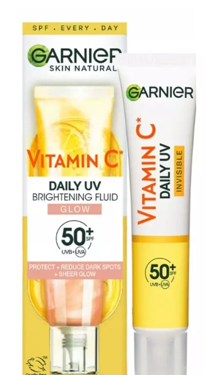 GARNIER VITAMIN C ROZŚWIETLAJĄCY FLUID NA DZIEŃ SPF 50+ GLOW 40ML