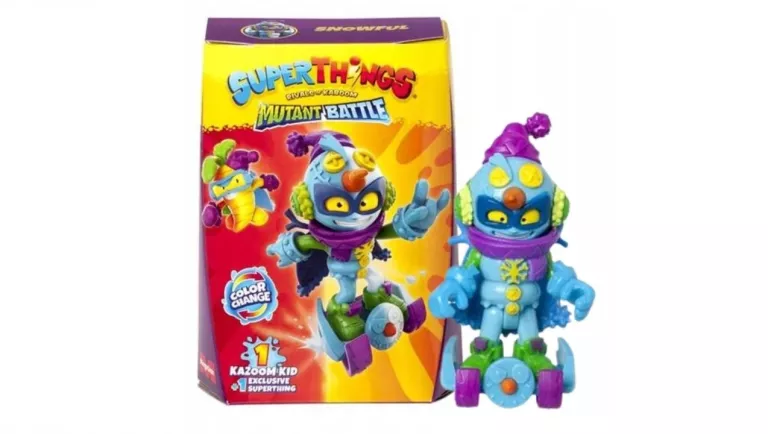 SUPER THINGS 12 SERIA ZINGS MUTANT BATTLE KAZOOM KID SNOWFUL FIOLETOWY