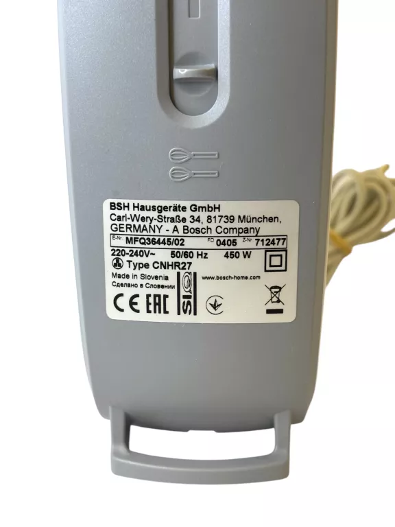 MIKSER BOSCH ERGOMIXX MFQ36445 450W