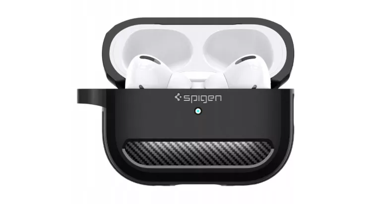 ETUI DO APPLE AIRPODS PRO 1 / 2 SPIGEN RUGGED ARMOR CZARNY MATOWY