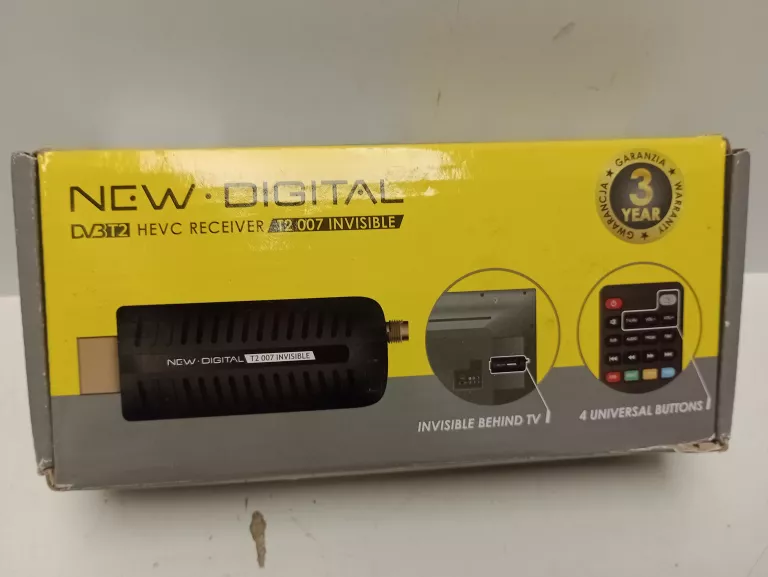 DEKODER TUNER NEW DIGITAL T2 007 INVISIBLE SD/HD TV STICK DVB-T2 H.264