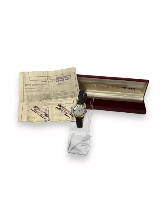 ZŁOTY ZEGAREK CERTINA 827390768 + CERTYFIKAT
