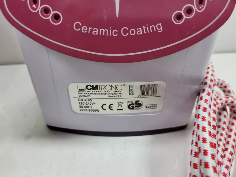 CLATRONIC DB 3705 ŻELAZKO 2600W