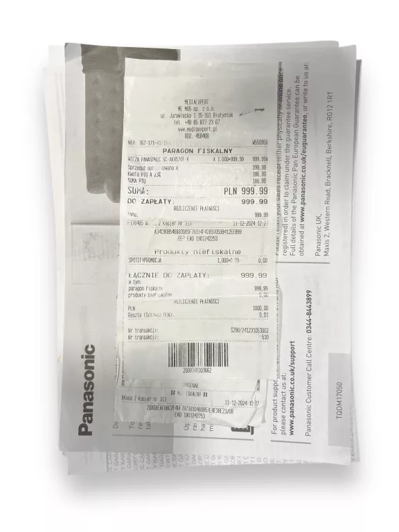 WIEŻA STEREO PANASONIC SC-AKX520 KOMPLET GWARANCJA!