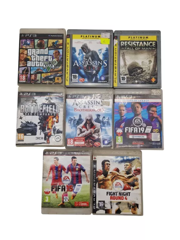 DUŻY ZESTAW GIER PLAYSTATION 3