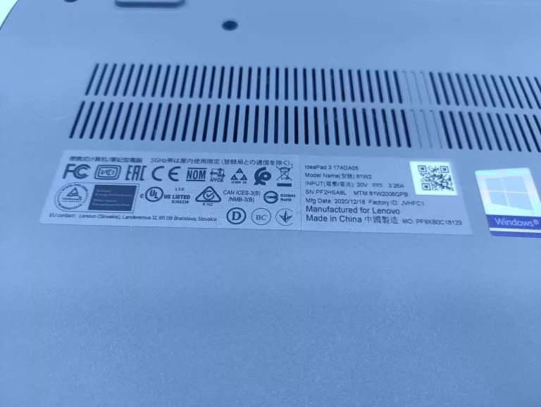 LAPTOP IDEAPAD 3 17ADA05 8/500GB RYZEN 3