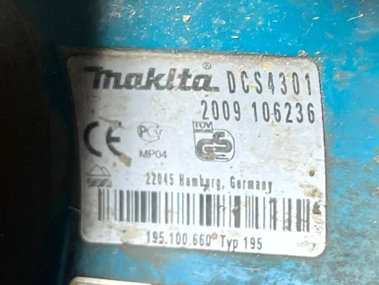 SPALINOWA PILARKA ŁAŃCUCHOWA MAKITA DCS4301-38