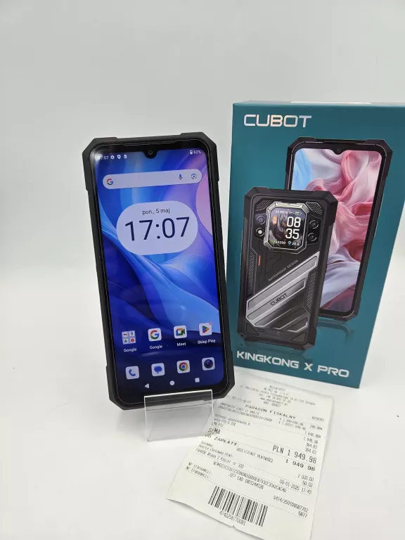 TELEFON CUBOT KINGKONG X PRO 24/256GB BLACK WOLNY OD OPERATORA GWAR