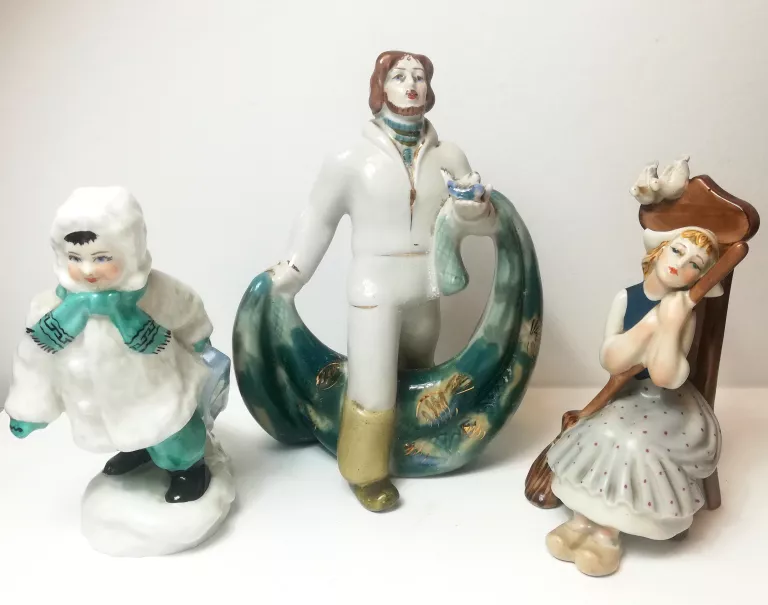 FIGURKI PORCELANOWE UKRAINA ZESTAW