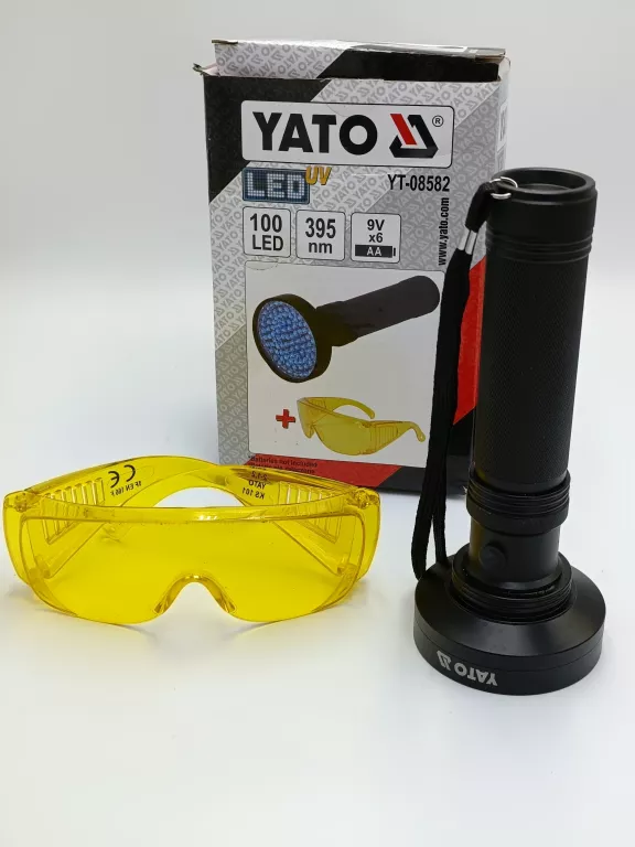 LATARKA UV 100 LED I OKULARY YT-08582 YATO
