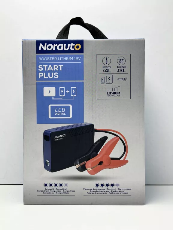 URZĄDZENIE ROZRUCHOWE BOOSTER NORAUTO START PLUS 12V 15000MAH 800A
