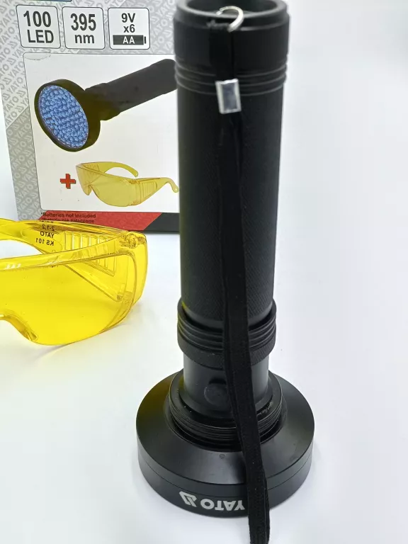 LATARKA UV 100 LED I OKULARY YT-08582 YATO