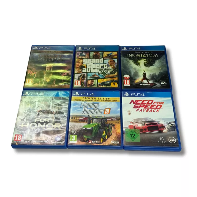 ZESTAW GIER PS4 16 SZT