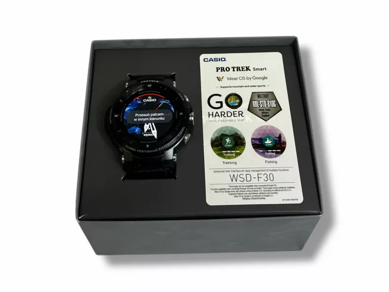 ZEGAREK CASIO PRO TREK SMART WSD-F30 SMARTWATCH KOMPLET