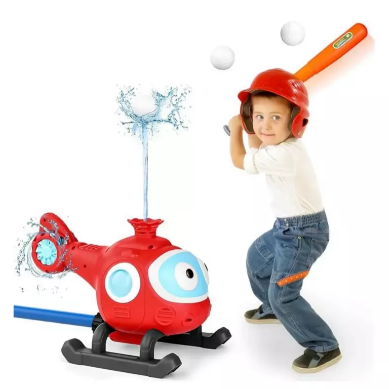 ZRASZACZ WODNY HELIKOPTER ZABAWKA WODNA BASEBALL FONTANNA OGRODOWA