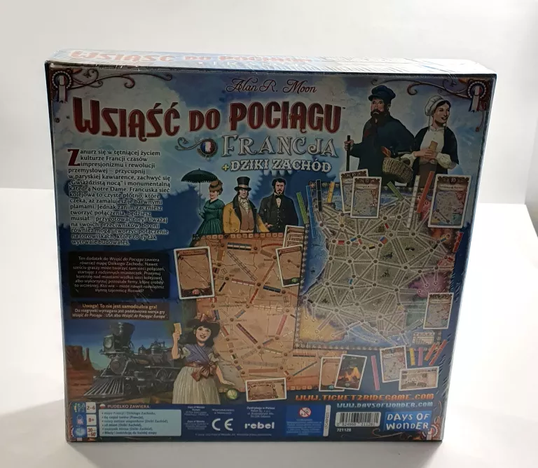 REBEL WSIĄŚĆ DO POCIĄGU: KOLEKCJA MAP 6 - FRANCJA I DZIKI ZACHÓD